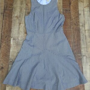 JCrew fully lined Striped Sleeveless Dress